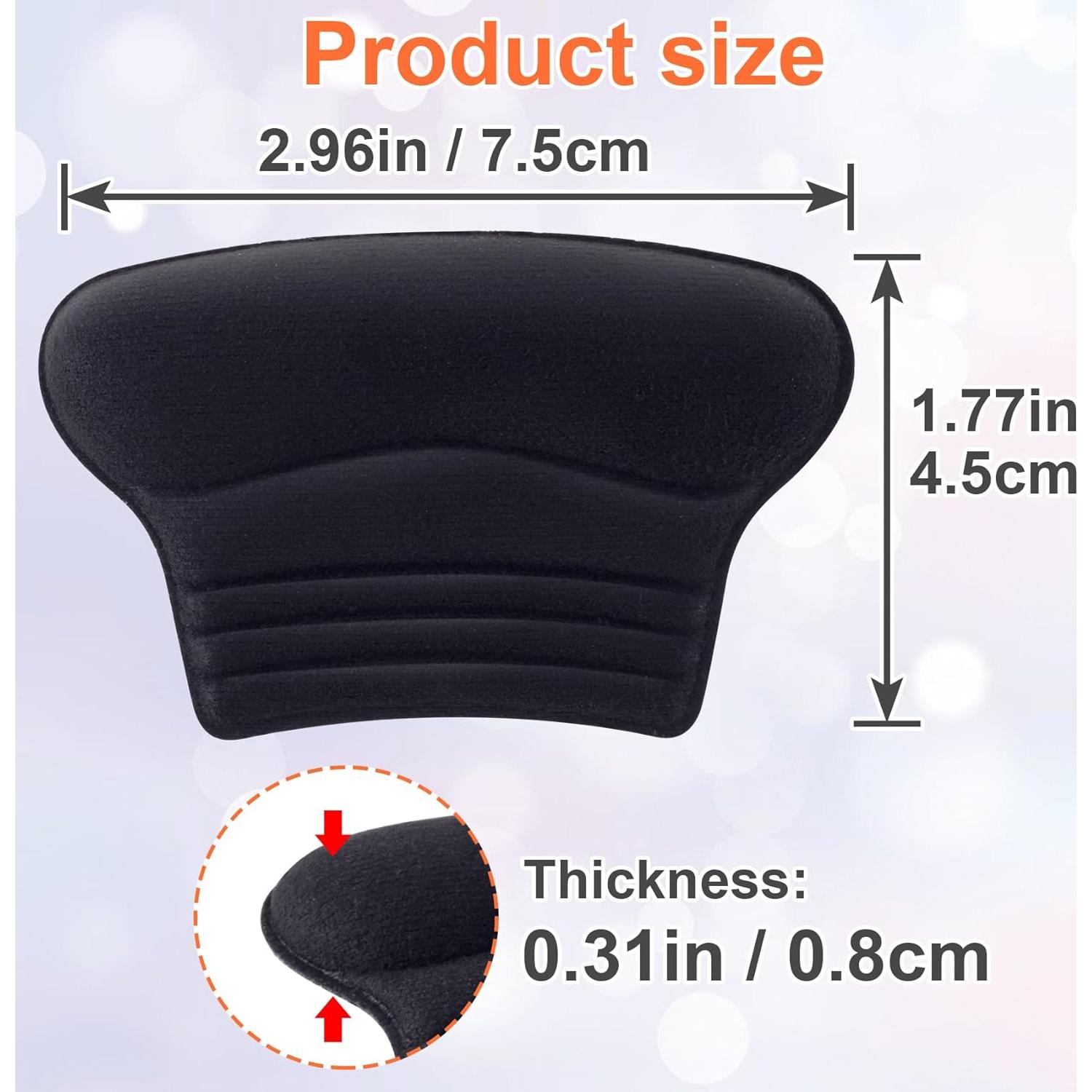 Almohadillas para Talones Niños Joez 3 Pares Negro 7.5x4.5cm