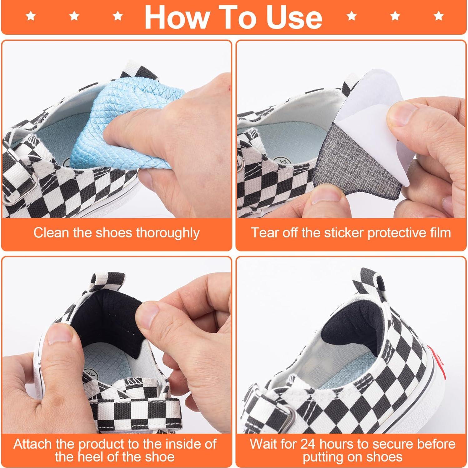 Almohadillas para Talones Niños Joez 3 Pares Negro 7.5x4.5cm