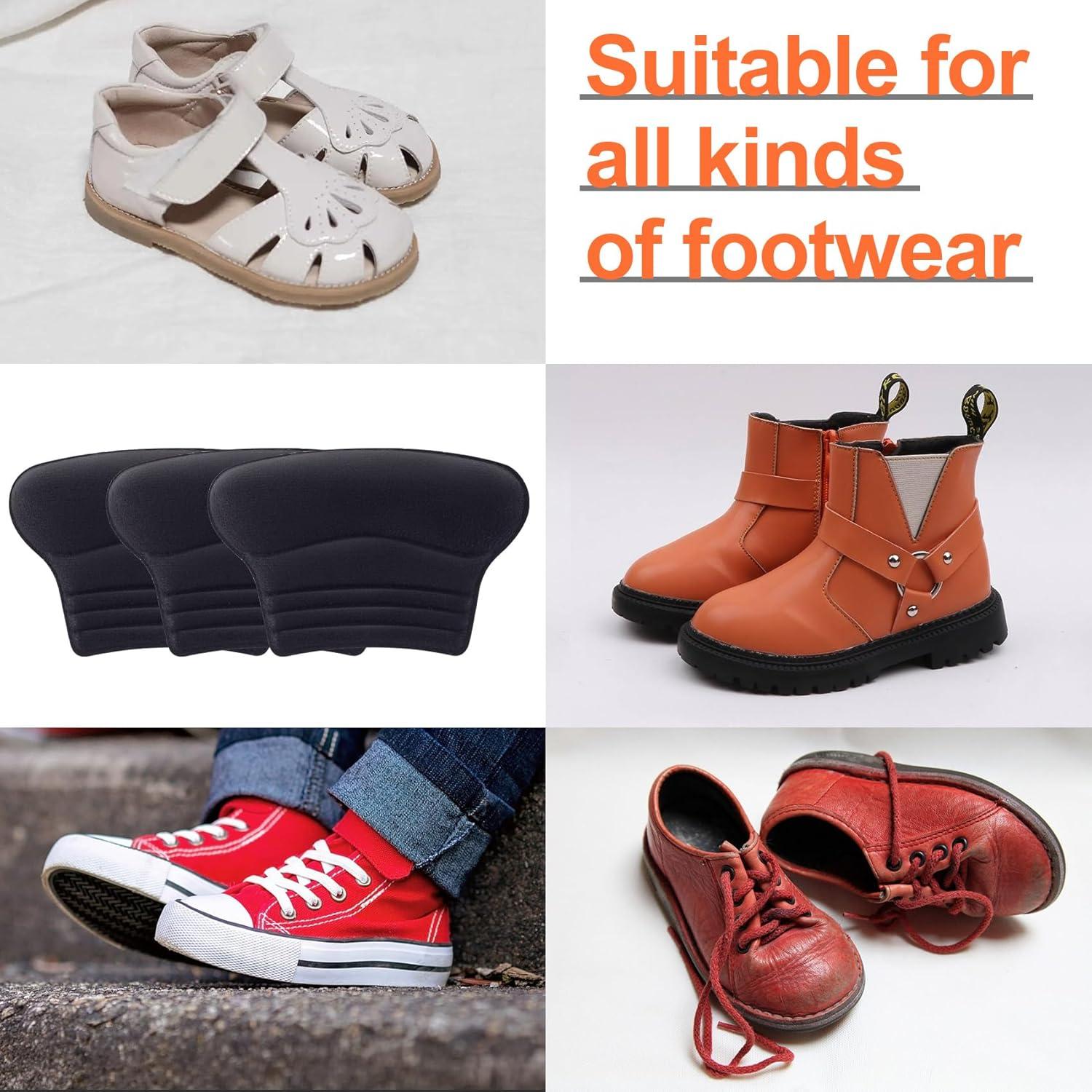 Almohadillas para Talones Niños Joez 3 Pares Negro 7.5x4.5cm