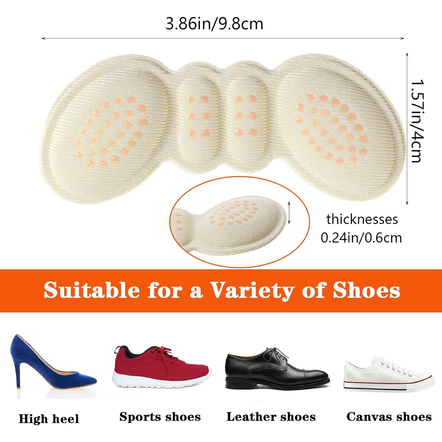 Protectores de Talón Antideslizantes WY - 2 Pares Almohadillas