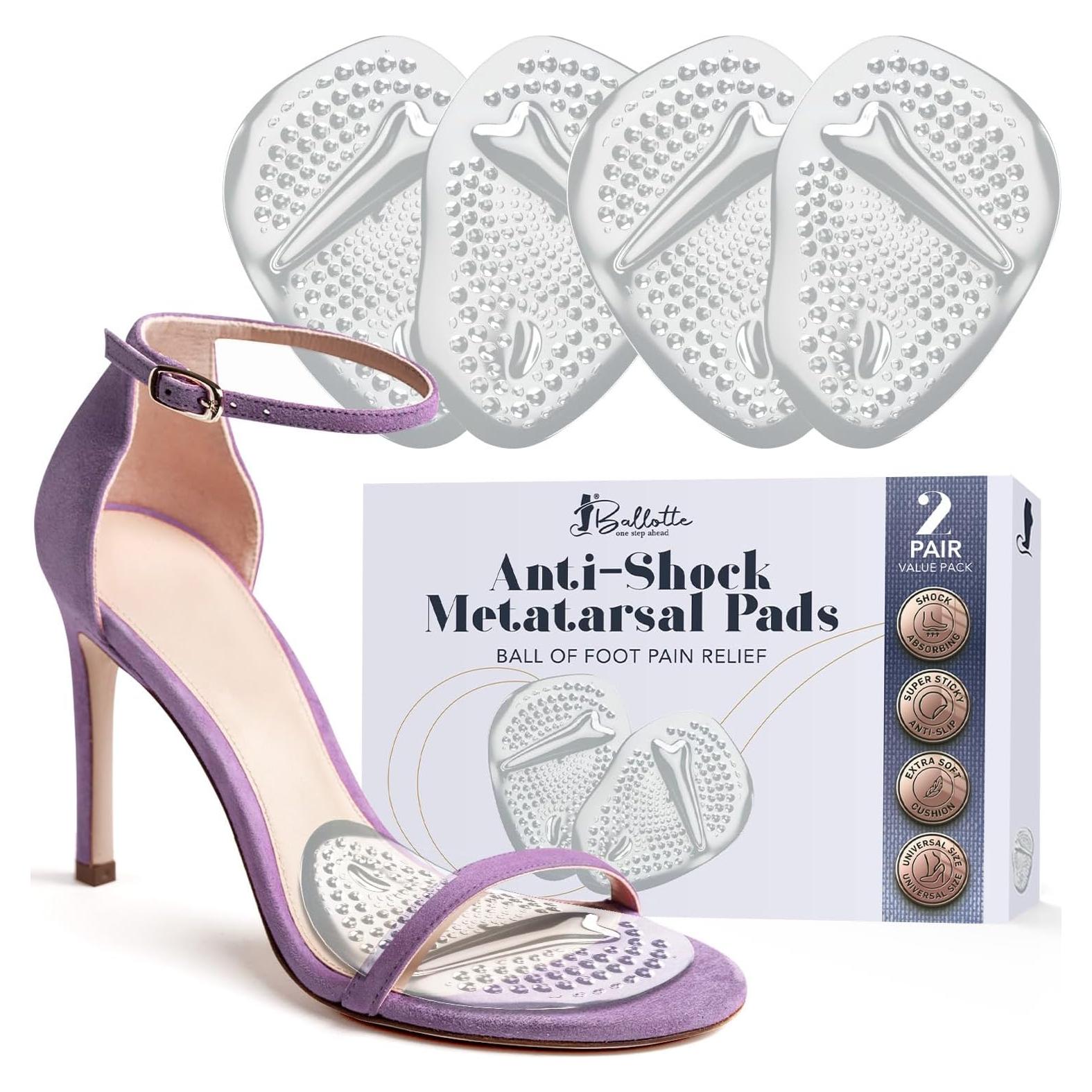 Almohadillas Metatarsales Ballotte para Mujeres - Gel Antideslizante