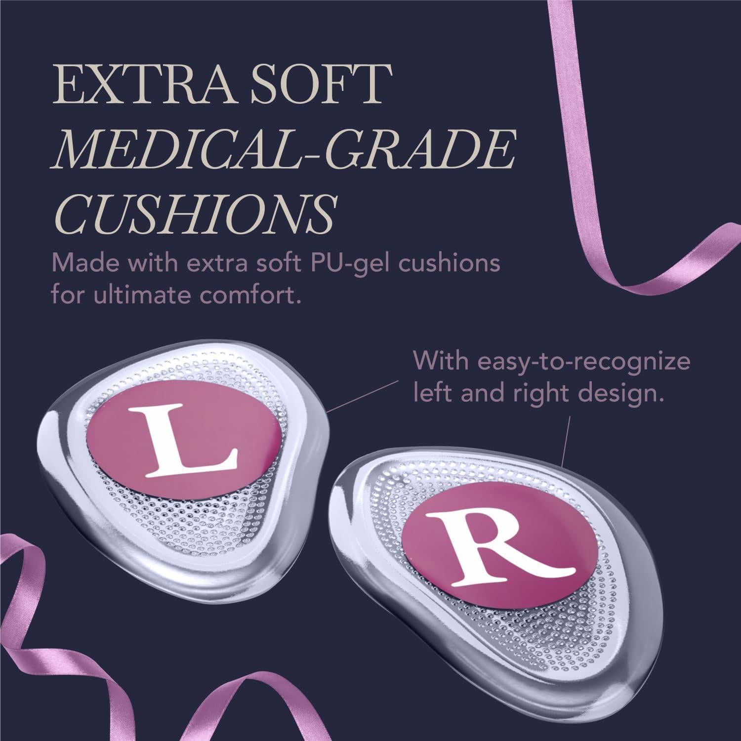 Almohadillas Metatarsales Ballotte para Mujeres - Gel Antideslizante