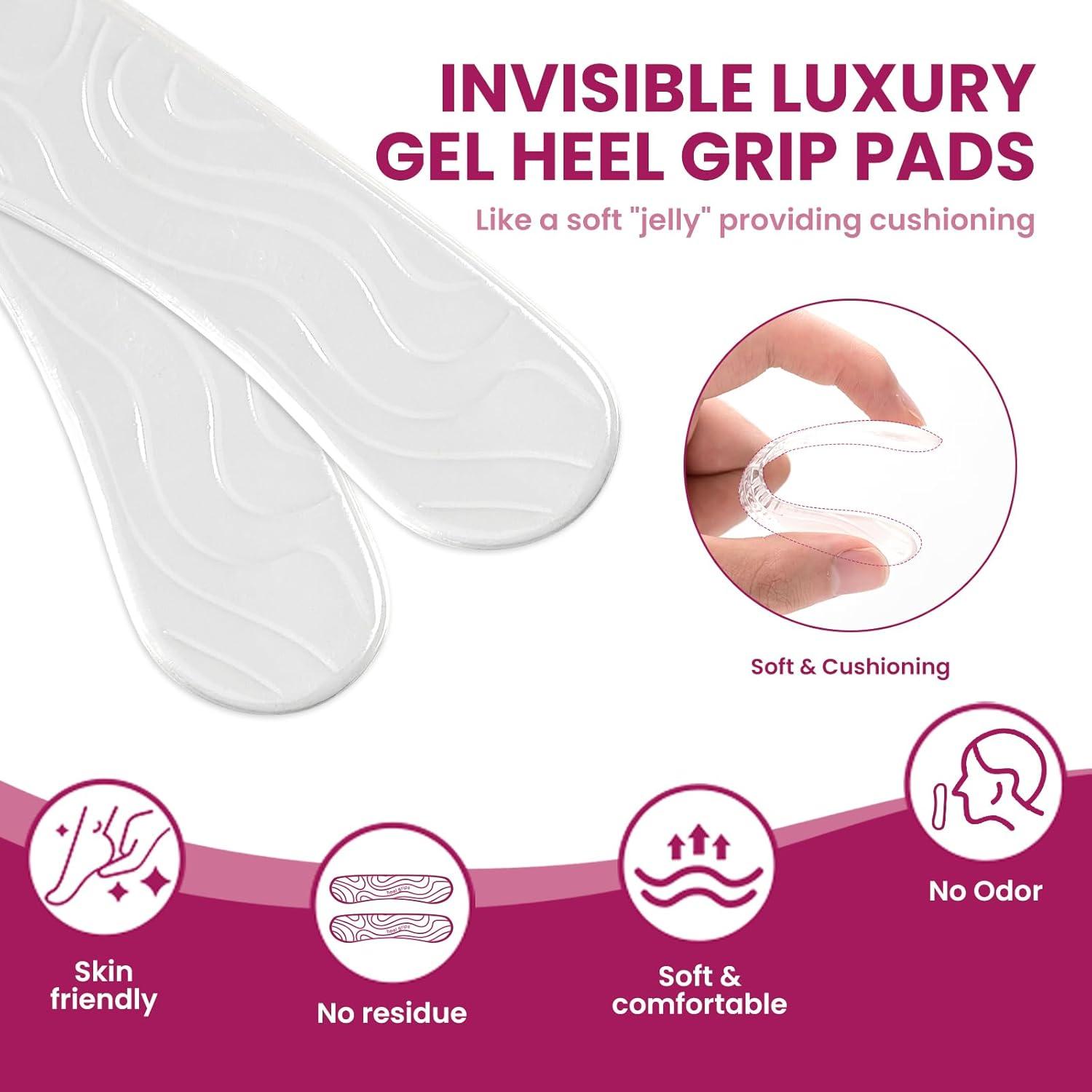 Agarraderas para Talones Bukihome - 6 Pares de Gel Antideslizante