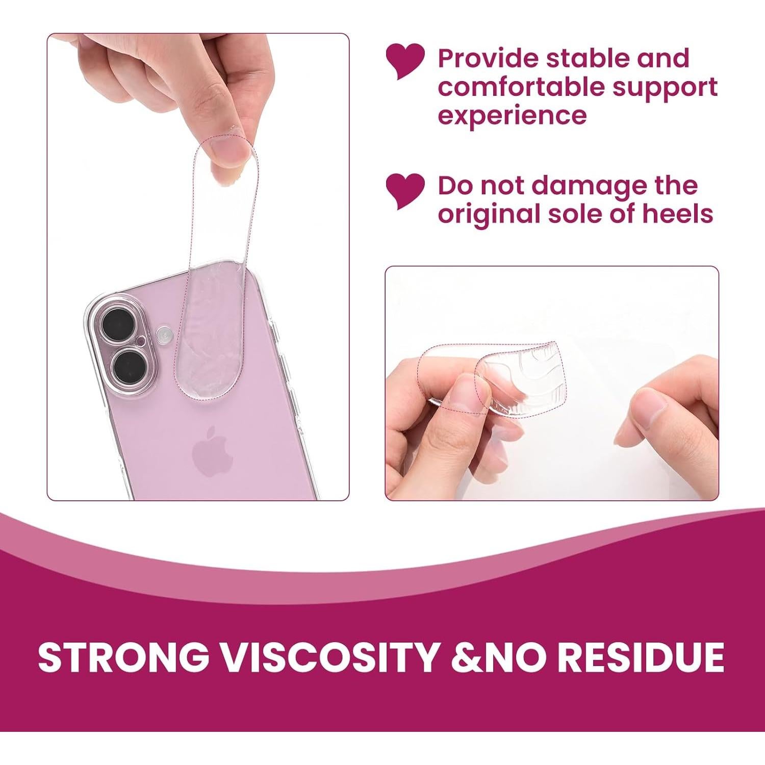 Agarraderas para Talones Bukihome - 6 Pares de Gel Antideslizante