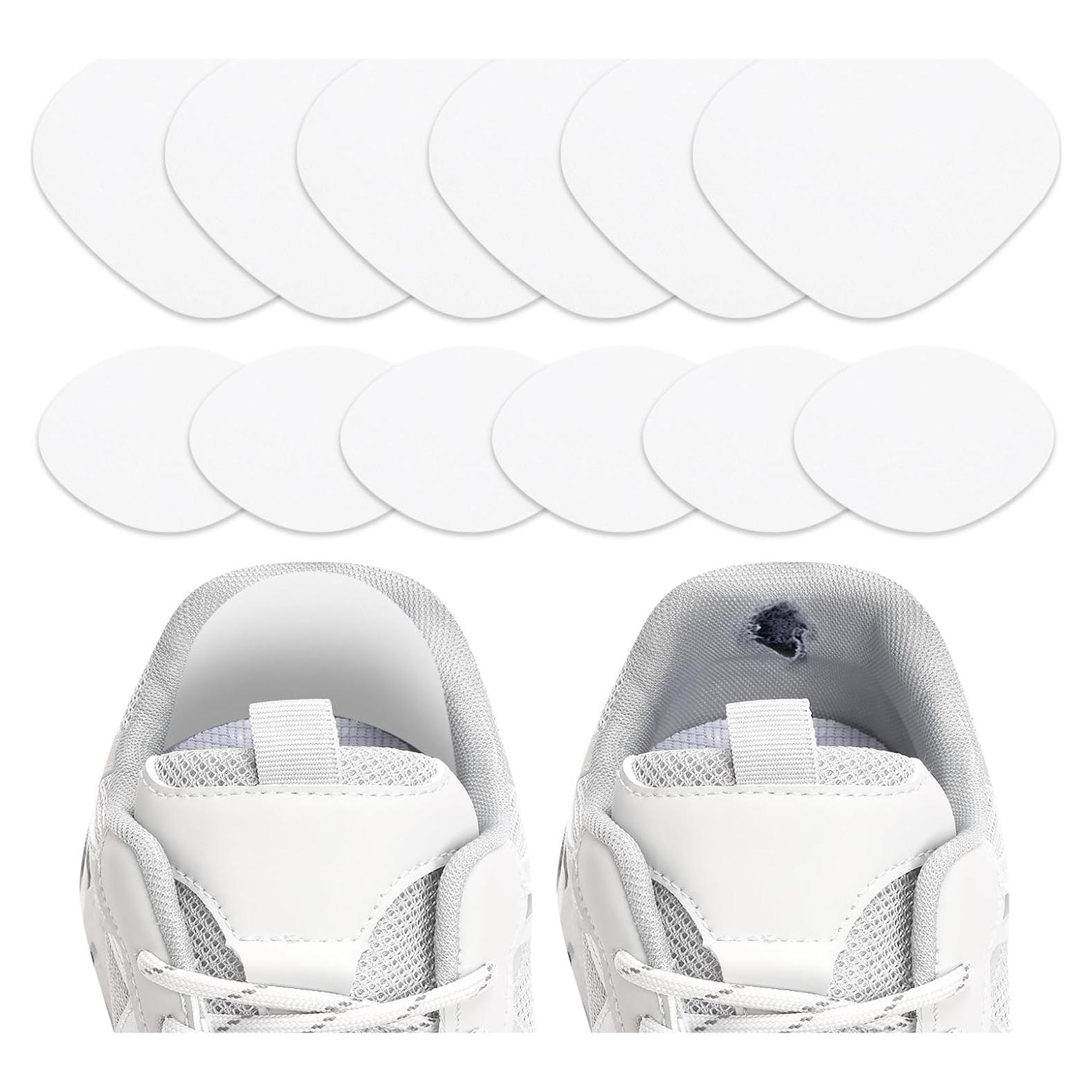 6 Pares Almohadillas Cuero Talón HTZNHXT Blancas