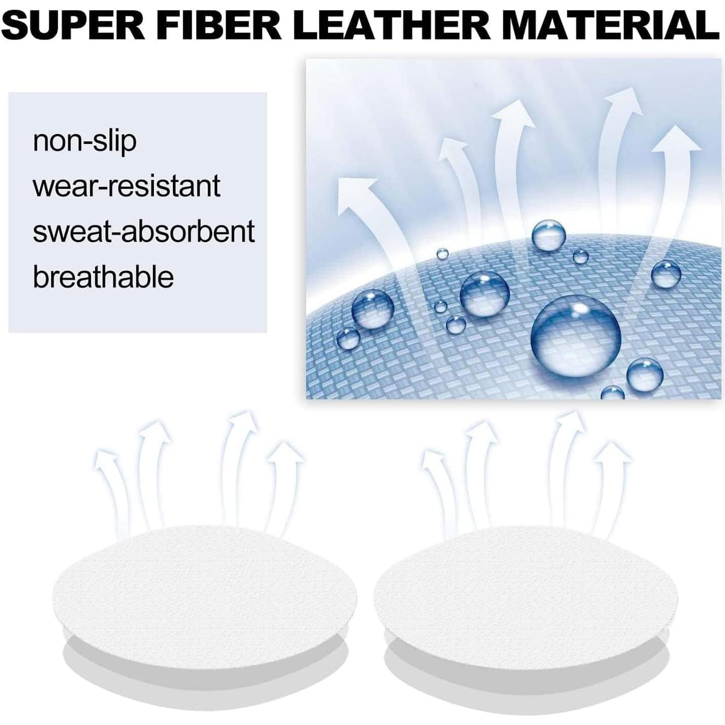 6 Pares Almohadillas Cuero Talón HTZNHXT Blancas