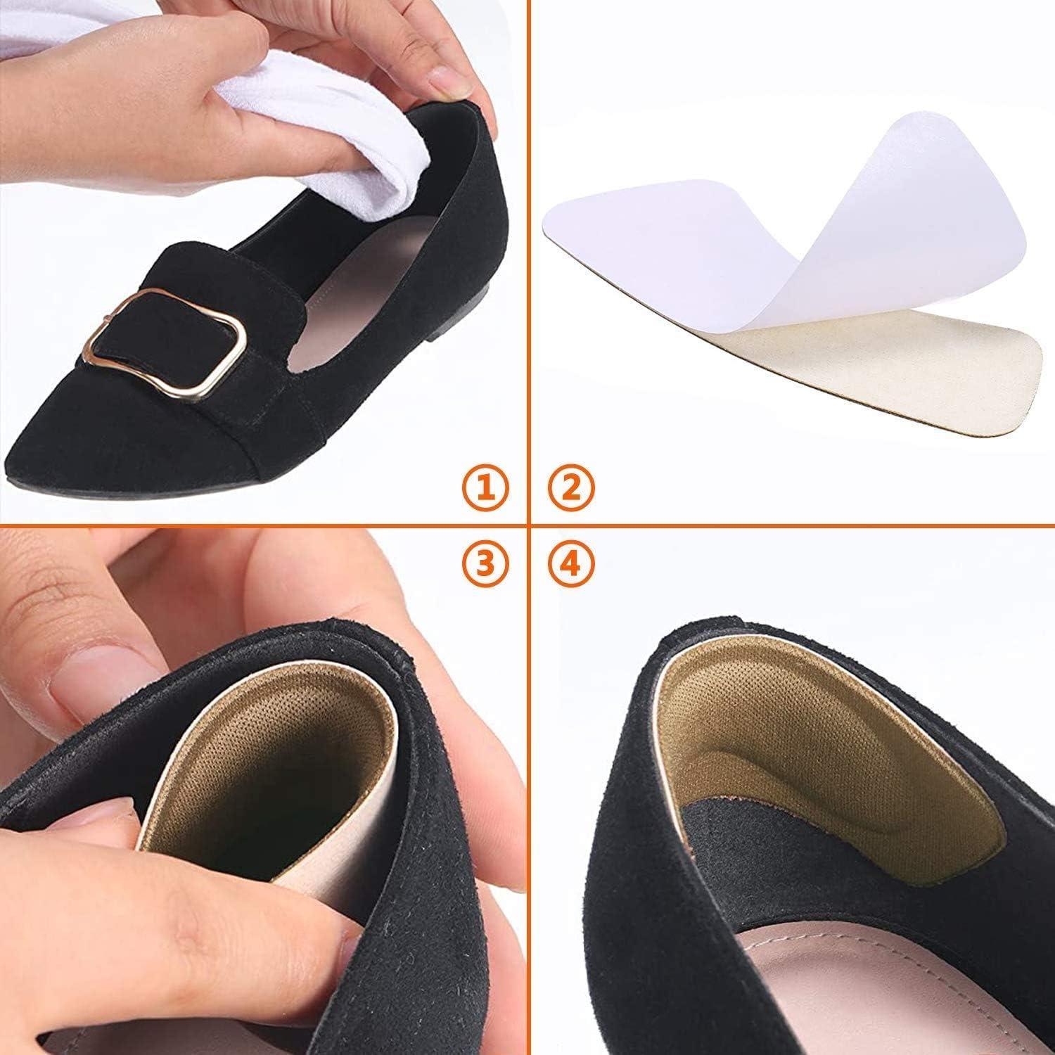 4 Pares Almohadillas Talón Hamo Autoadhesivas Alivio Dolor