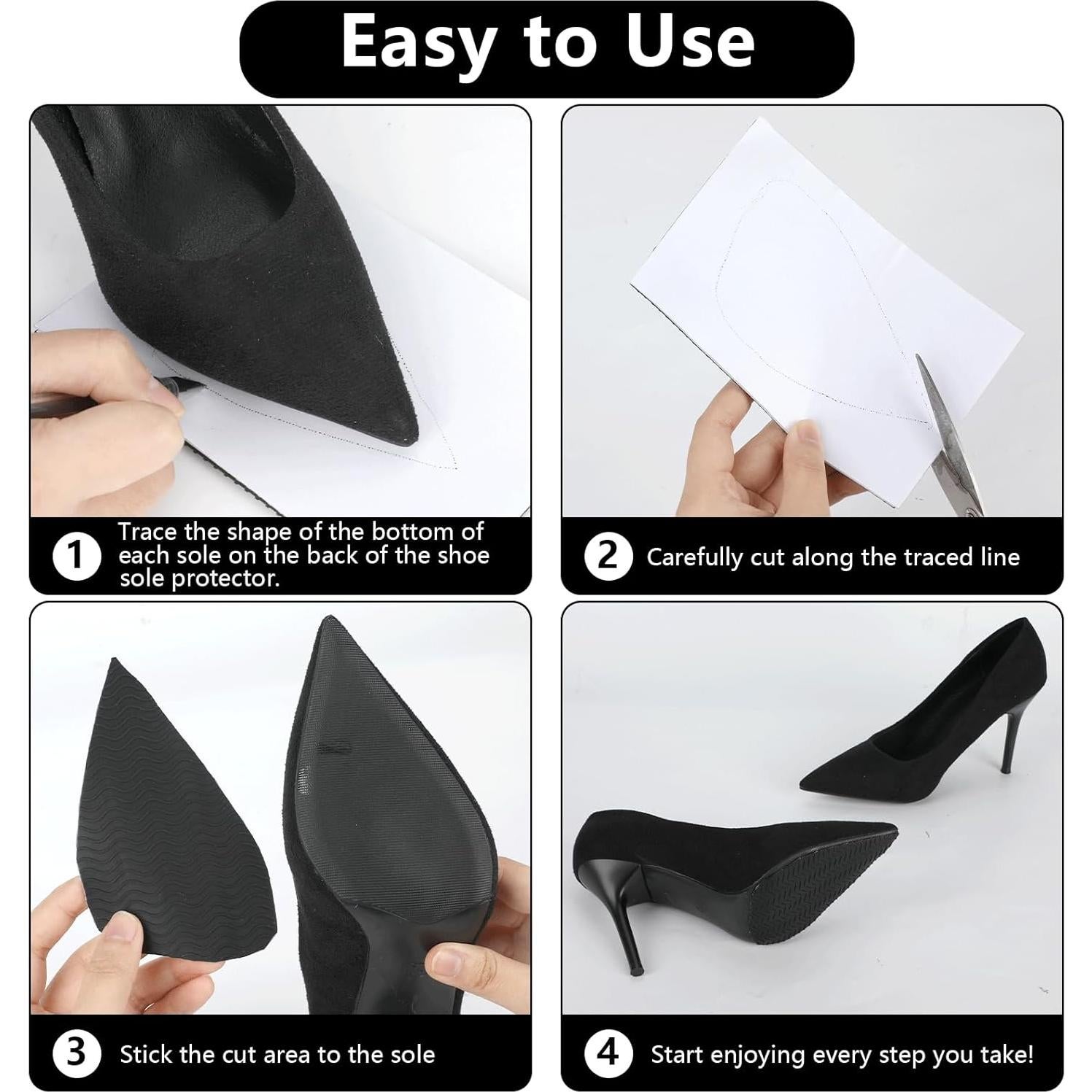 Protector de Suela de Zapato Lonfliness - 6 Piezas Antideslizantes