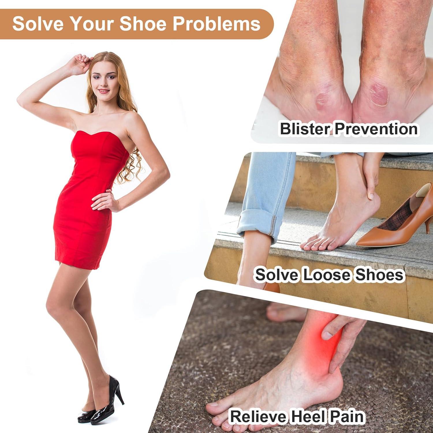 4 Pares Almohadillas de Talón YBEATY Gel Suave Antideslizantes