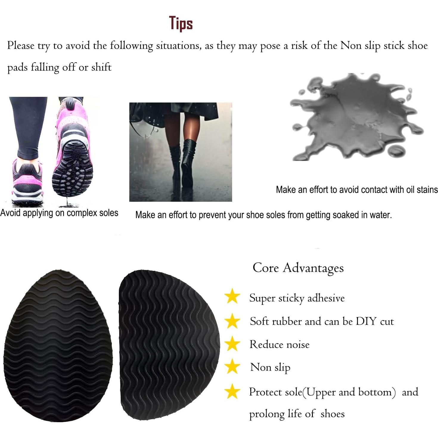 Almohadillas Antideslizantes ZBLGO para Tacones Altos - 6 Pares