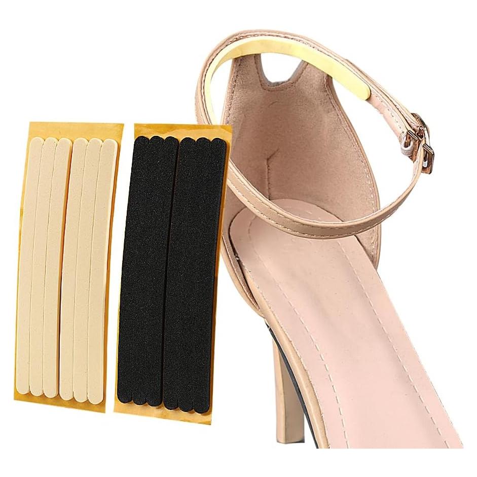 12 Piezas Almohadillas Antideslizantes Talón UPSTORE Negro Beige