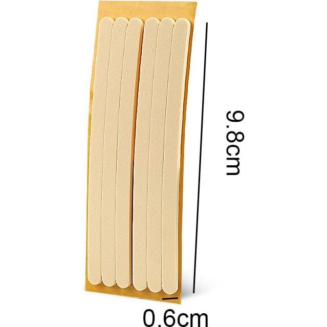 12 Piezas Almohadillas Antideslizantes Talón UPSTORE Negro Beige