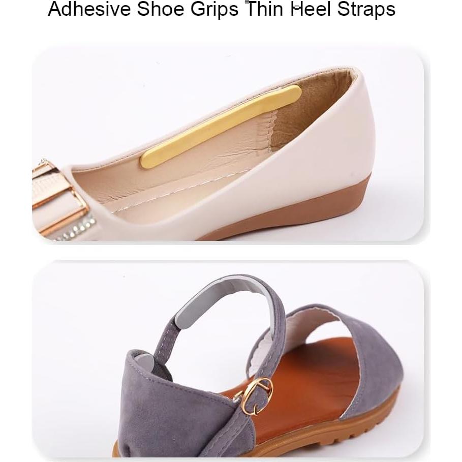 12 Piezas Almohadillas Antideslizantes Talón UPSTORE Negro Beige