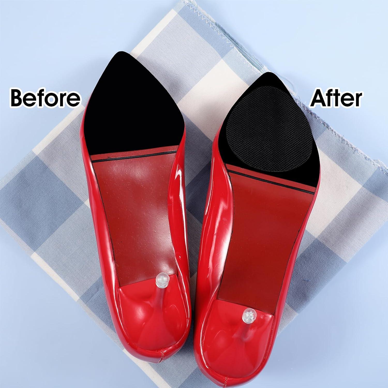 4 Pares Almohadillas Antideslizantes Piriuuo para Zapatos Negros