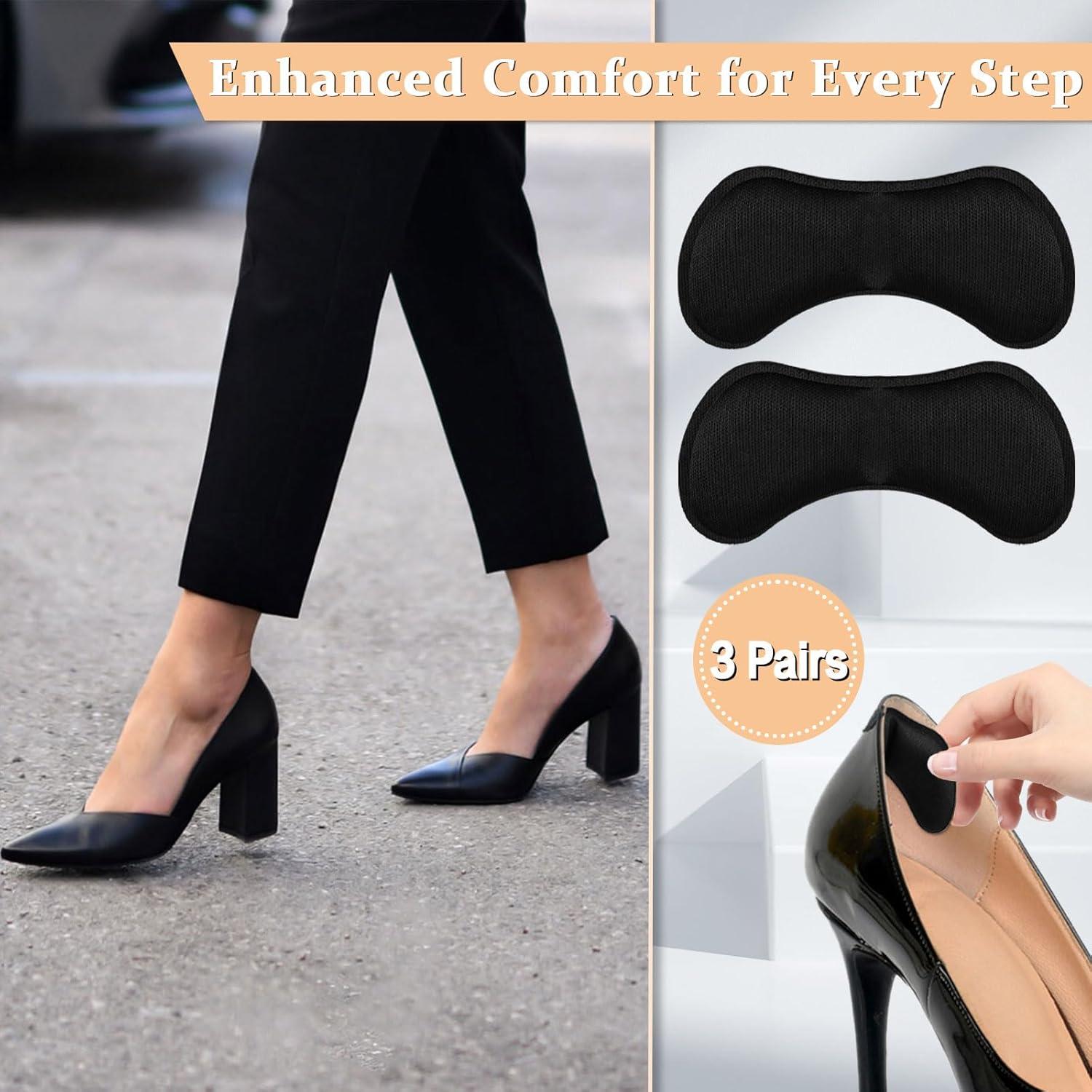 6 Pares Almohadillas para Talón y Lengua FWUNYVN - Comodidad para Zapatos