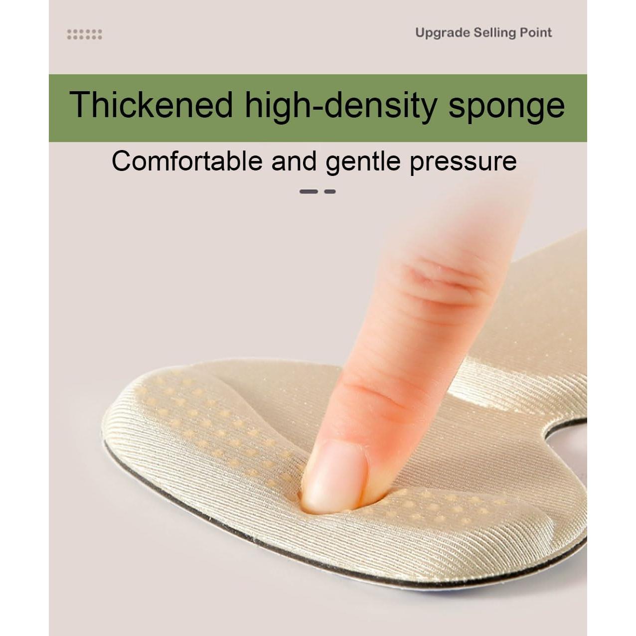 Almohadillas para Talón SPservice - 4 Pares Beige T-Shape