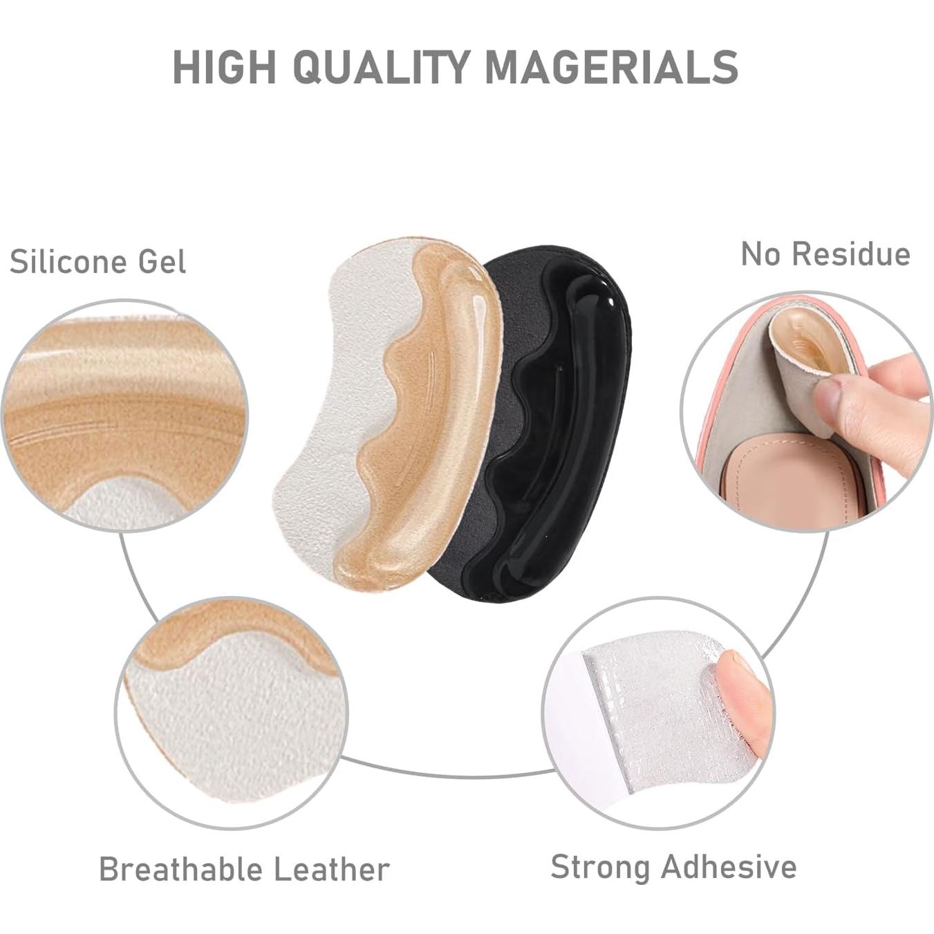 Agarradores de Talón Antideslizantes VivoFoot - 4 Pares Gel