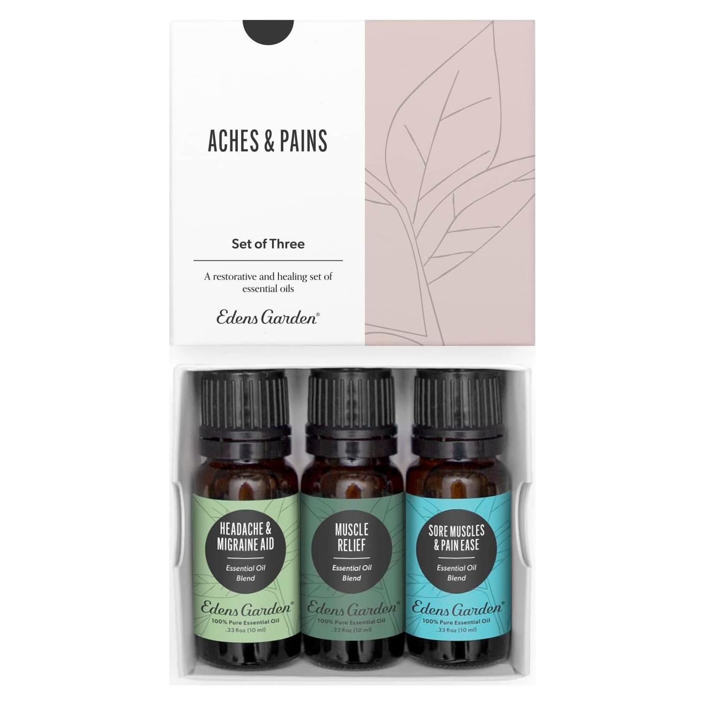 Set de Aceites Esenciales Edens Garden 10 ml - Alivio Dolor