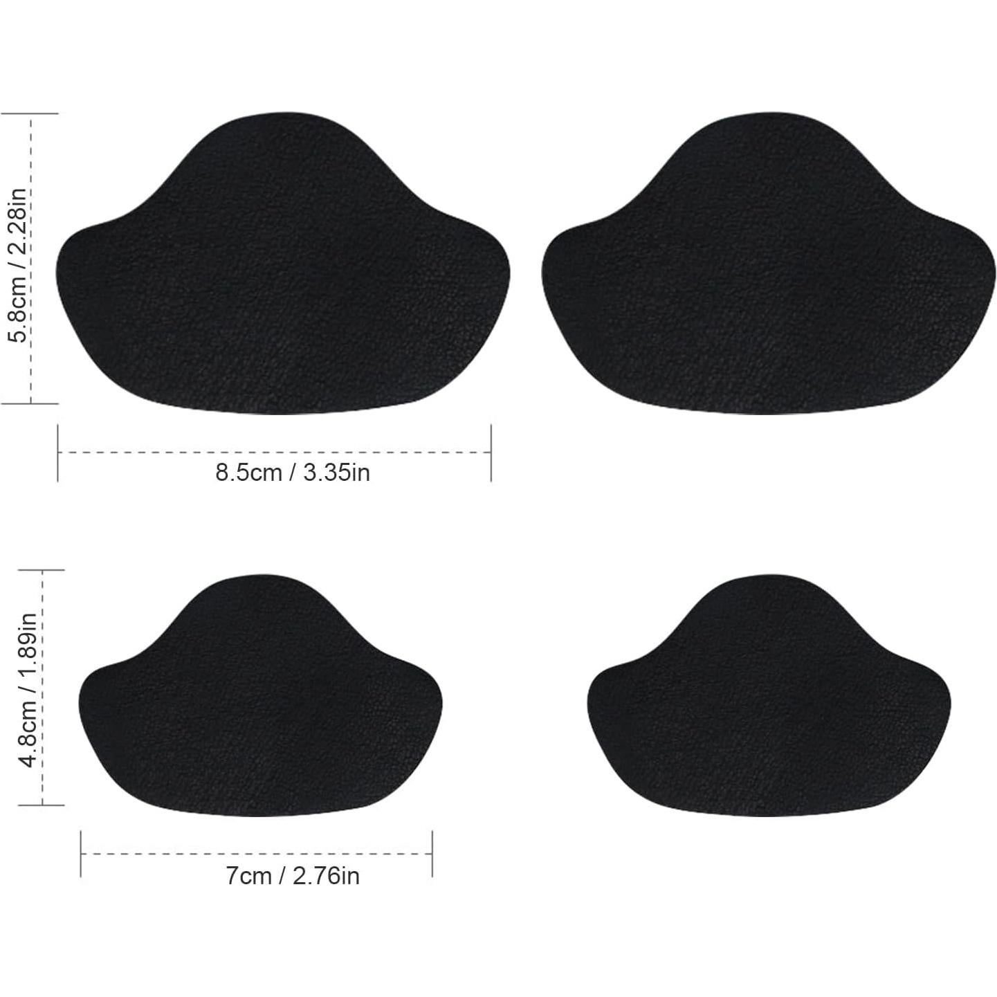 Parches Autoadhesivos para Reparar Tacones - 6 Pares Negros