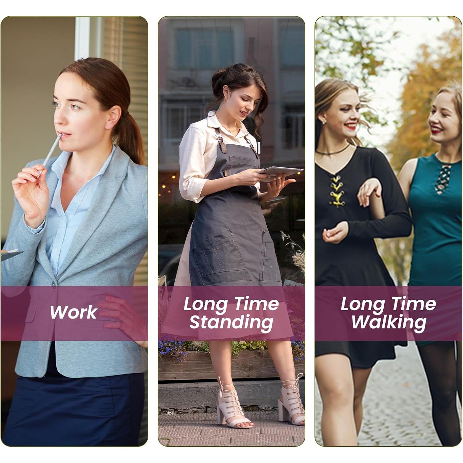 Almohadillas Metatarsales y Talón Bukihome - 4 Pares Transparentes