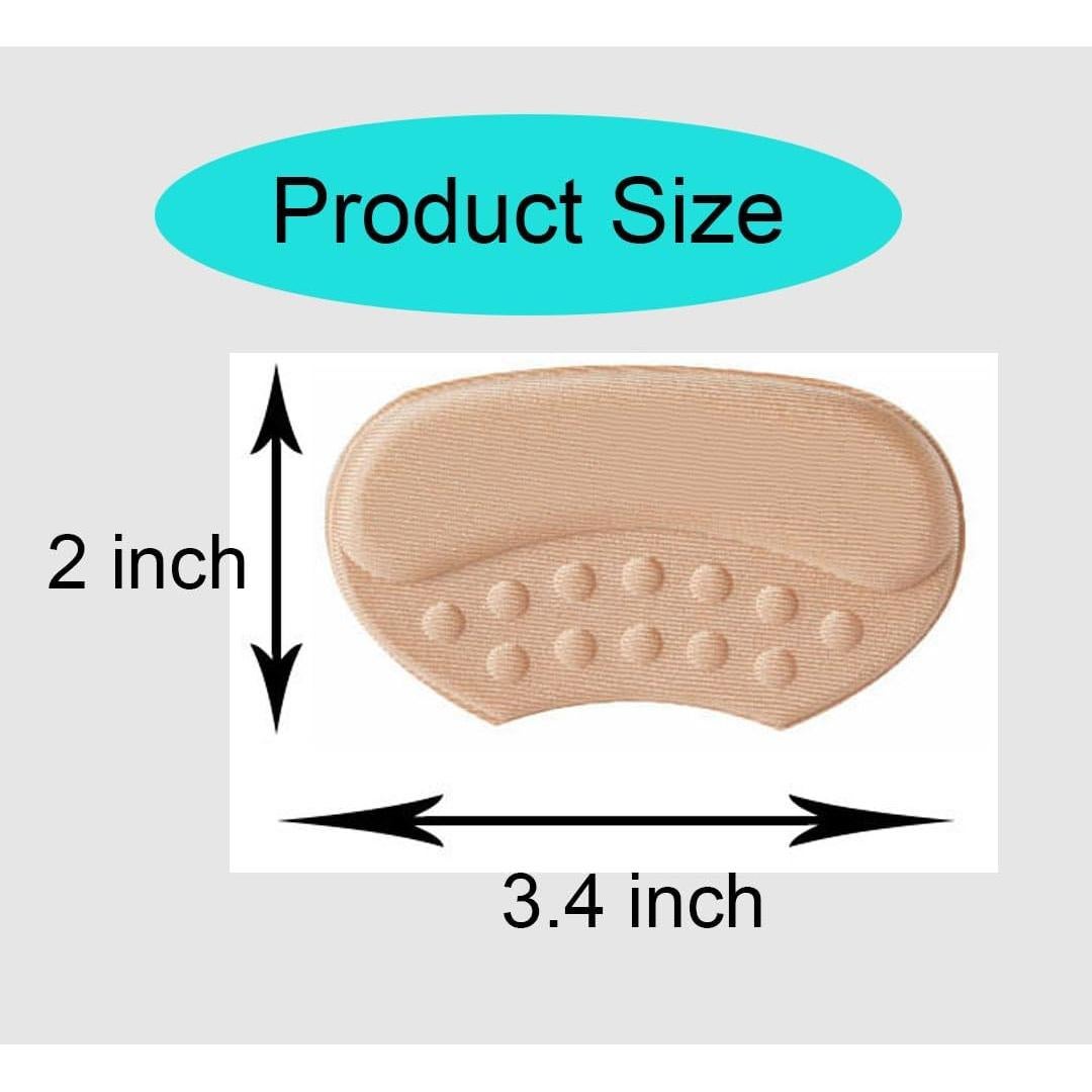 Protectores de talón SPservice 4 pares beige antideslizantes