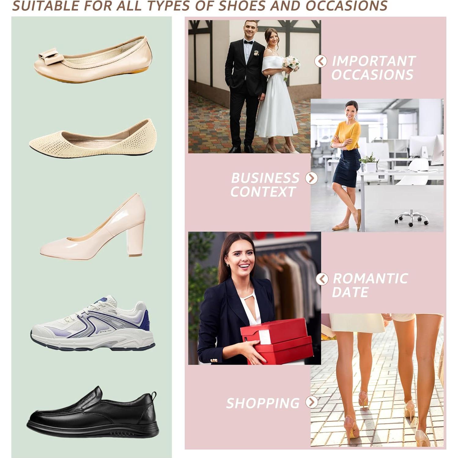 Almohadillas de Gel para el Talón HiRui - 4 Pares Antideslizantes