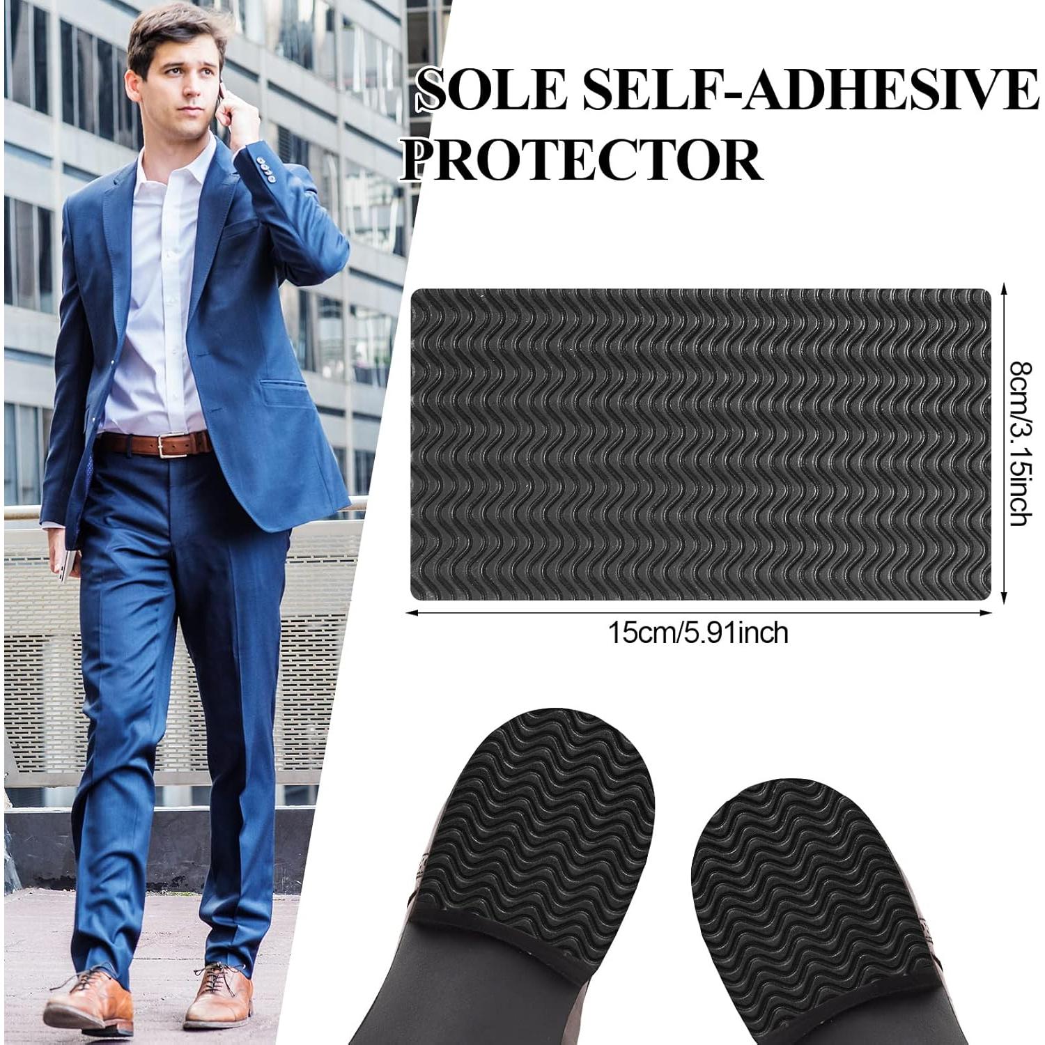 8 Almohadillas Antideslizantes para Zapatos Eurzom 15x8cm Negro