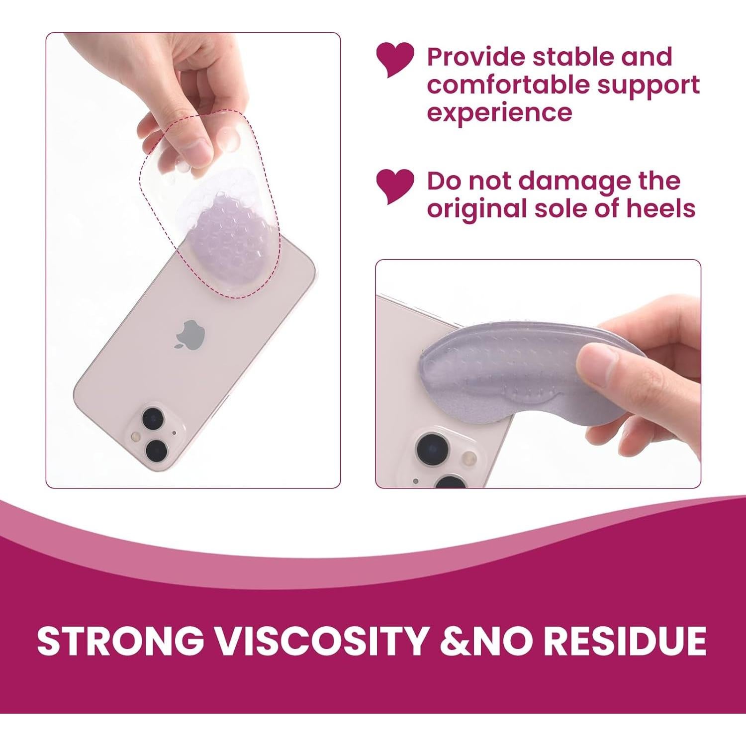 Juego de Almohadillas de Gel Bukihome para Tacones - Alivio Dolor Metatarsal