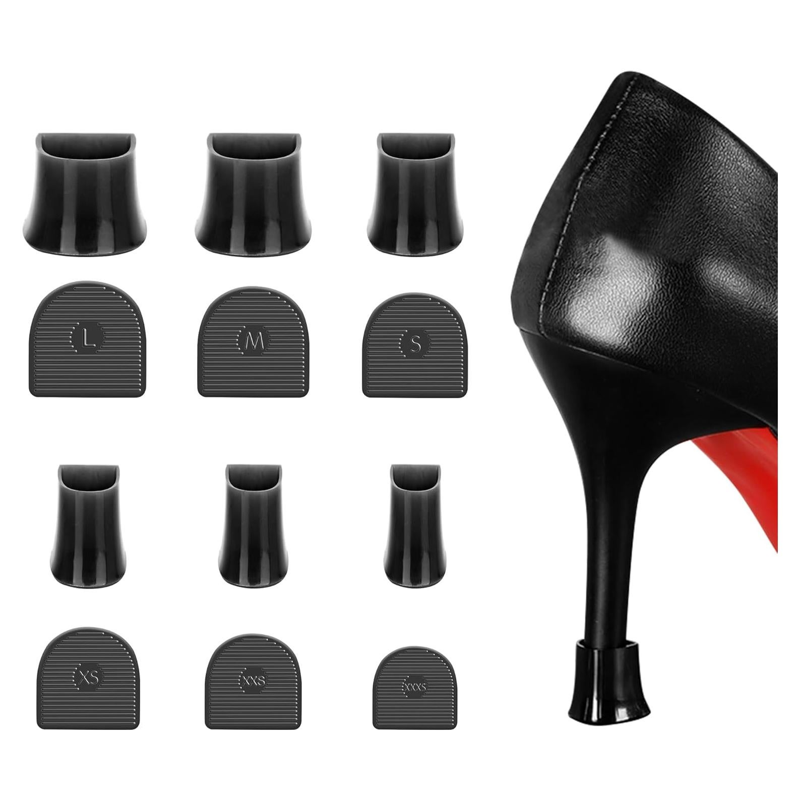 6 Pairs Protectores de Tacón Stiletto SooGree - Antideslizantes