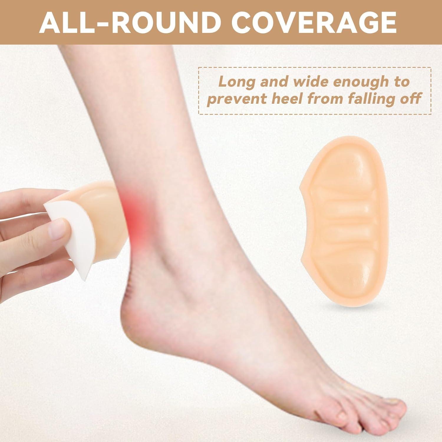 Protectores de Talón de Silicona HSDJLXZ - 4 Pares 9x5cm