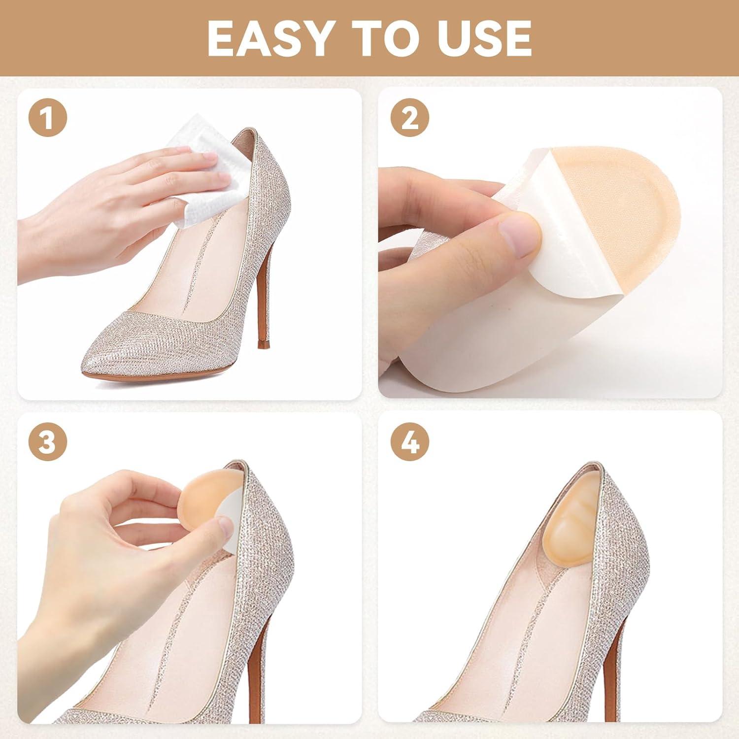 Protectores de Talón de Silicona HSDJLXZ - 4 Pares 9x5cm