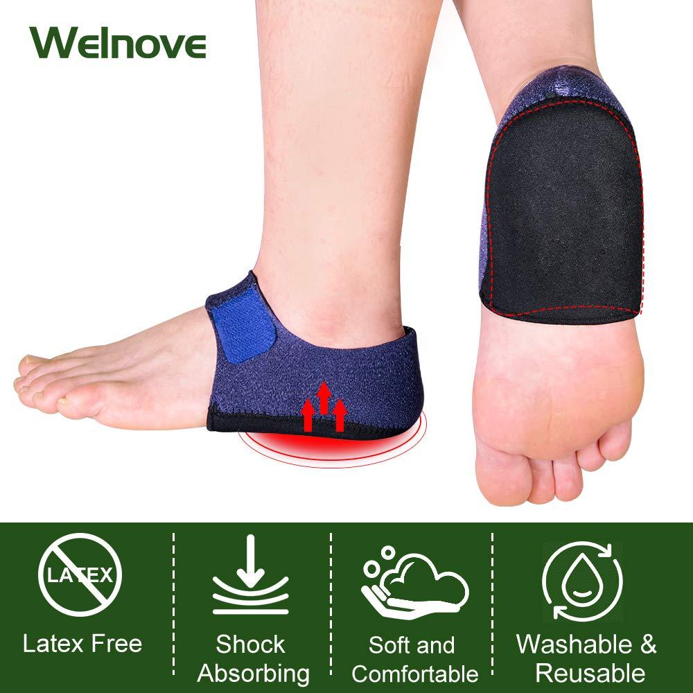 Welnove Protectores de Talón 2PCS Almohadillas Alivio Dolor