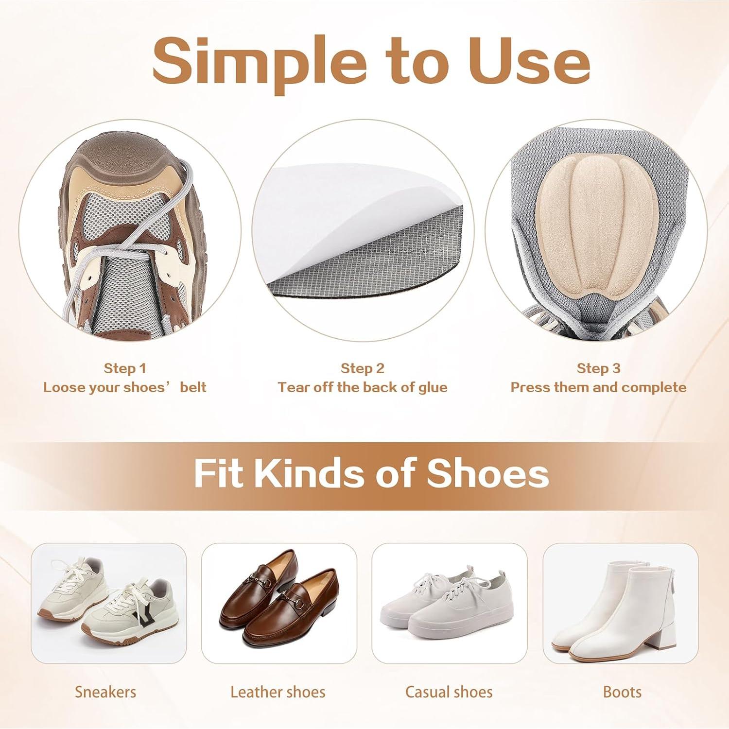 Almohadillas para Lengua Minamira - Relleno Antideslizante Negro, 2 Pares