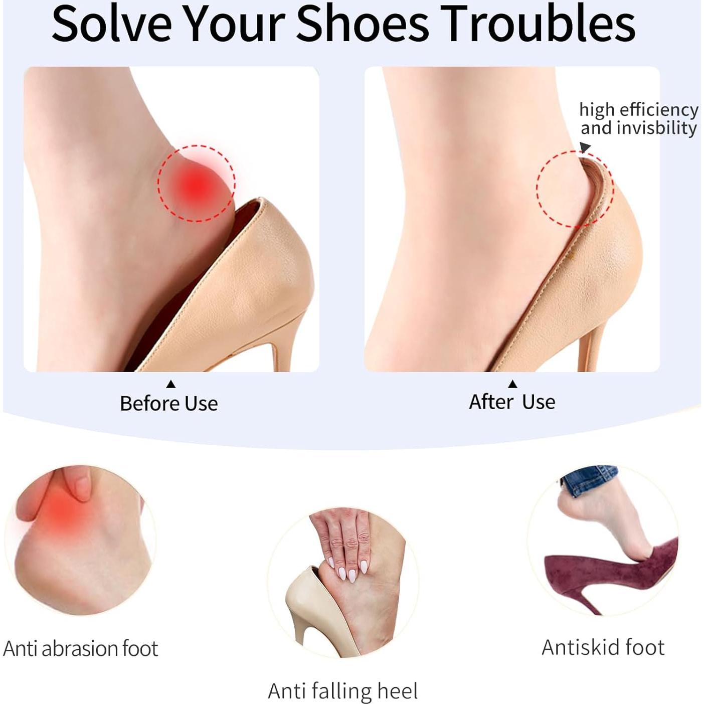 Almohadillas para Talones IOFLIGGA - 4 Pares Antideslizantes