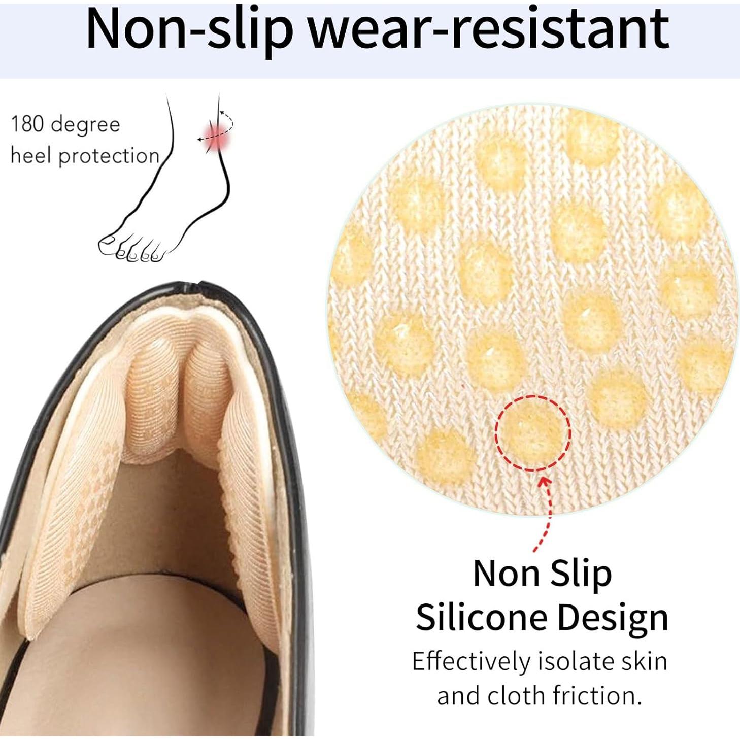 Almohadillas para Talones IOFLIGGA - 4 Pares Antideslizantes