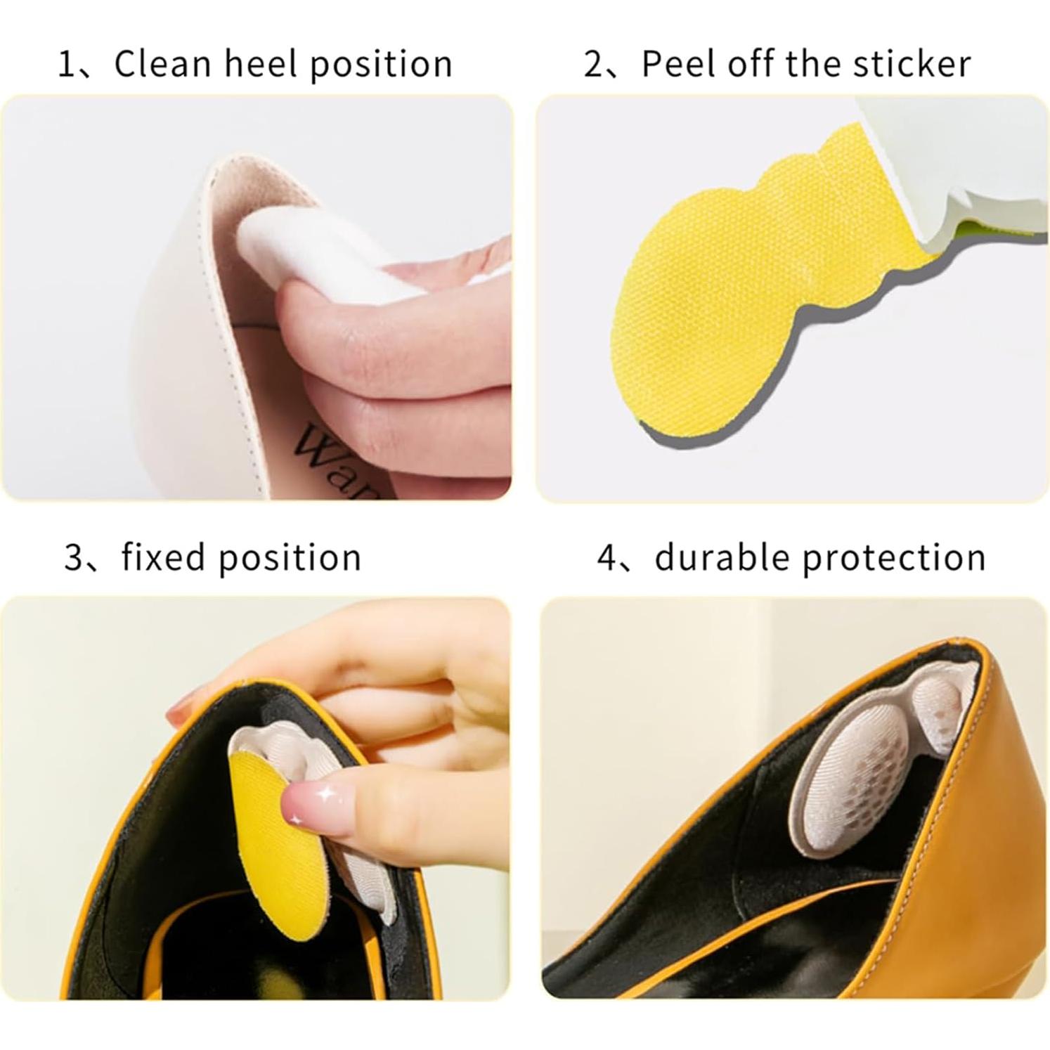 Almohadillas para Talones IOFLIGGA - 4 Pares Antideslizantes