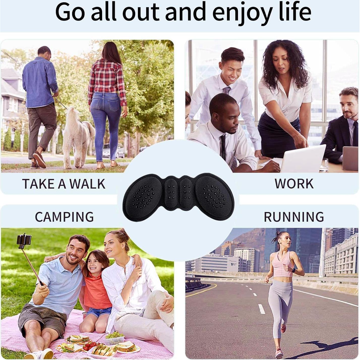 Almohadillas para Talones IOFLIGGA - 4 Pares Antideslizantes