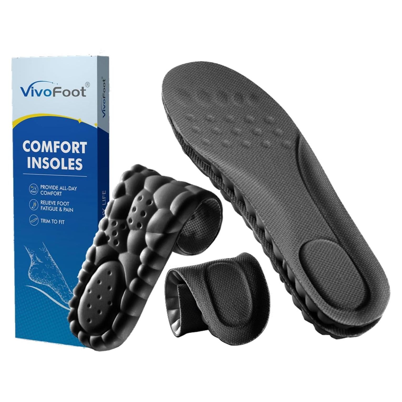 Plantillas de Espuma VivoFoot 2 Pares M 7-11 Negro