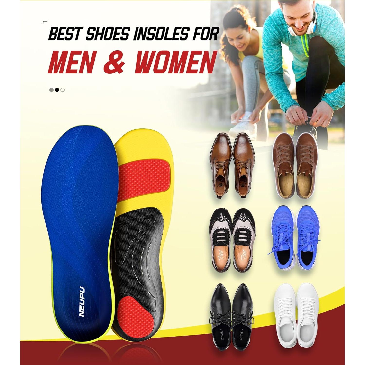 Plantillas Ortopédicas NEUPU para Fascitis Plantar XL Azul