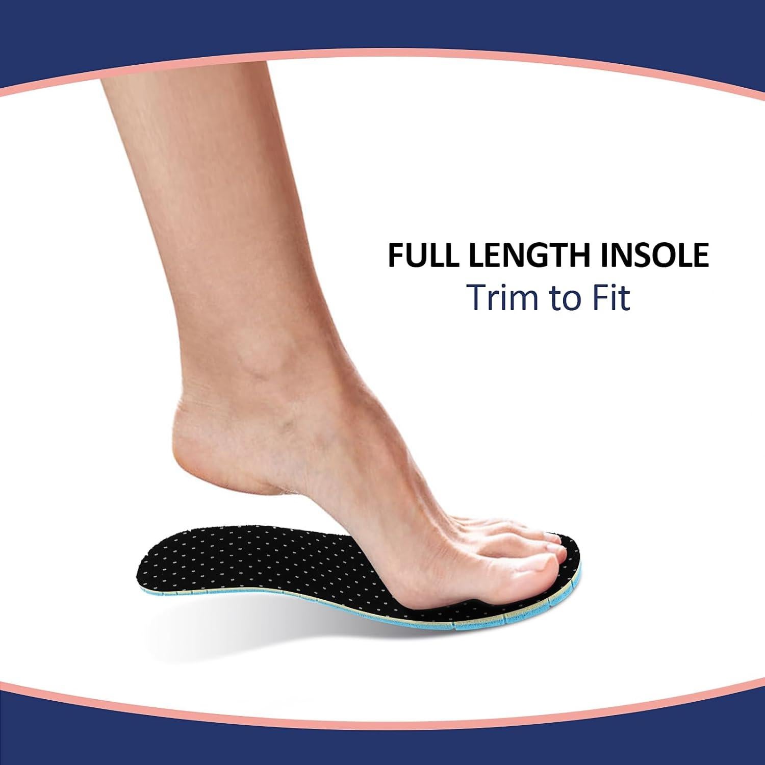 3 Pares de Plantillas Transpirables Sintege de Láttex 29.2 cm