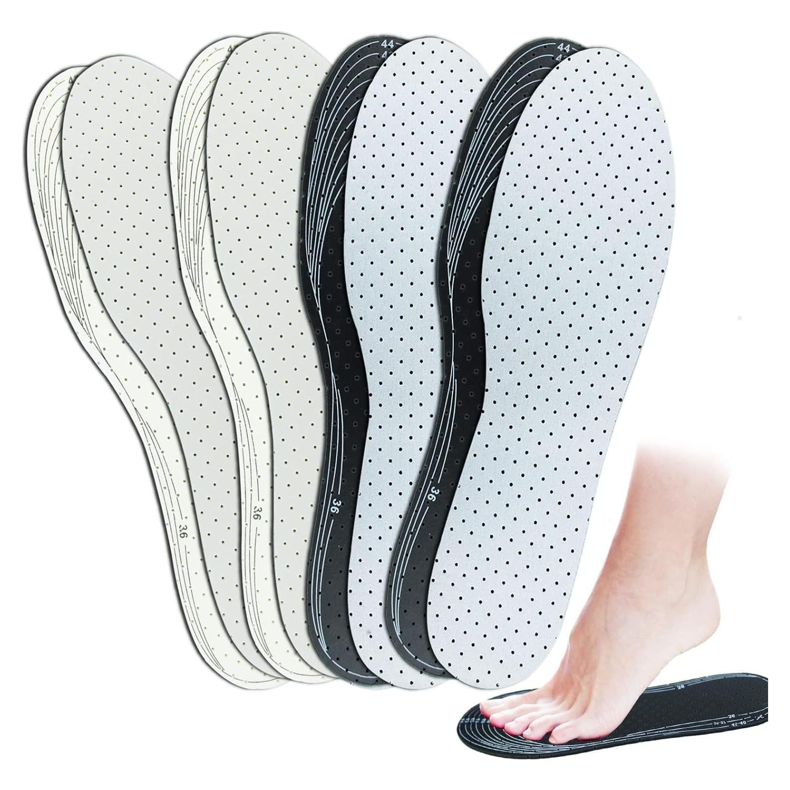 4 Pares de Plantillas Transpirables de Láttex REDANHA 35-45