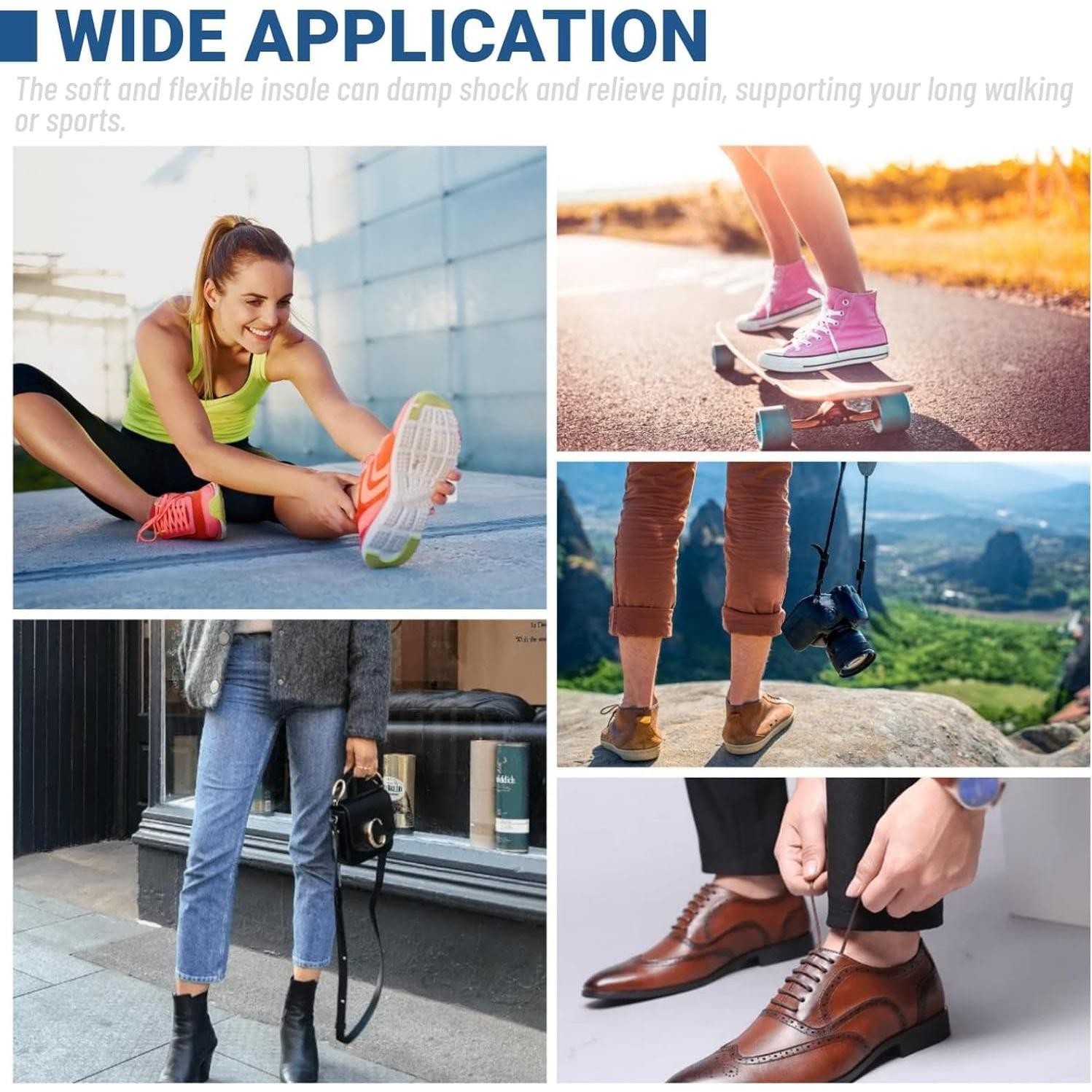 4 Pares de Plantillas Transpirables de Láttex REDANHA 35-45