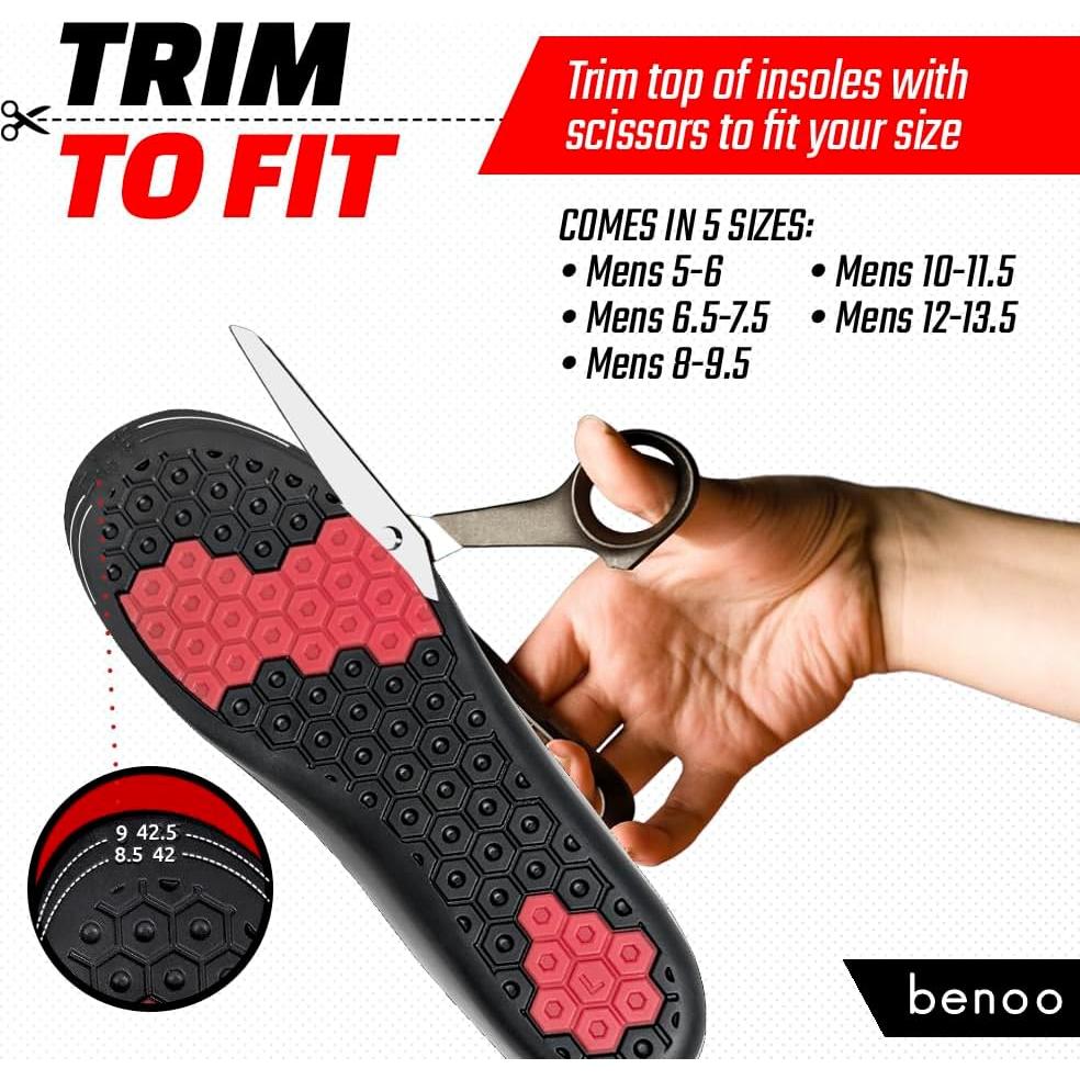 Plantillas Aumentadoras de Altura Benoo para Hombres 2.54 cm