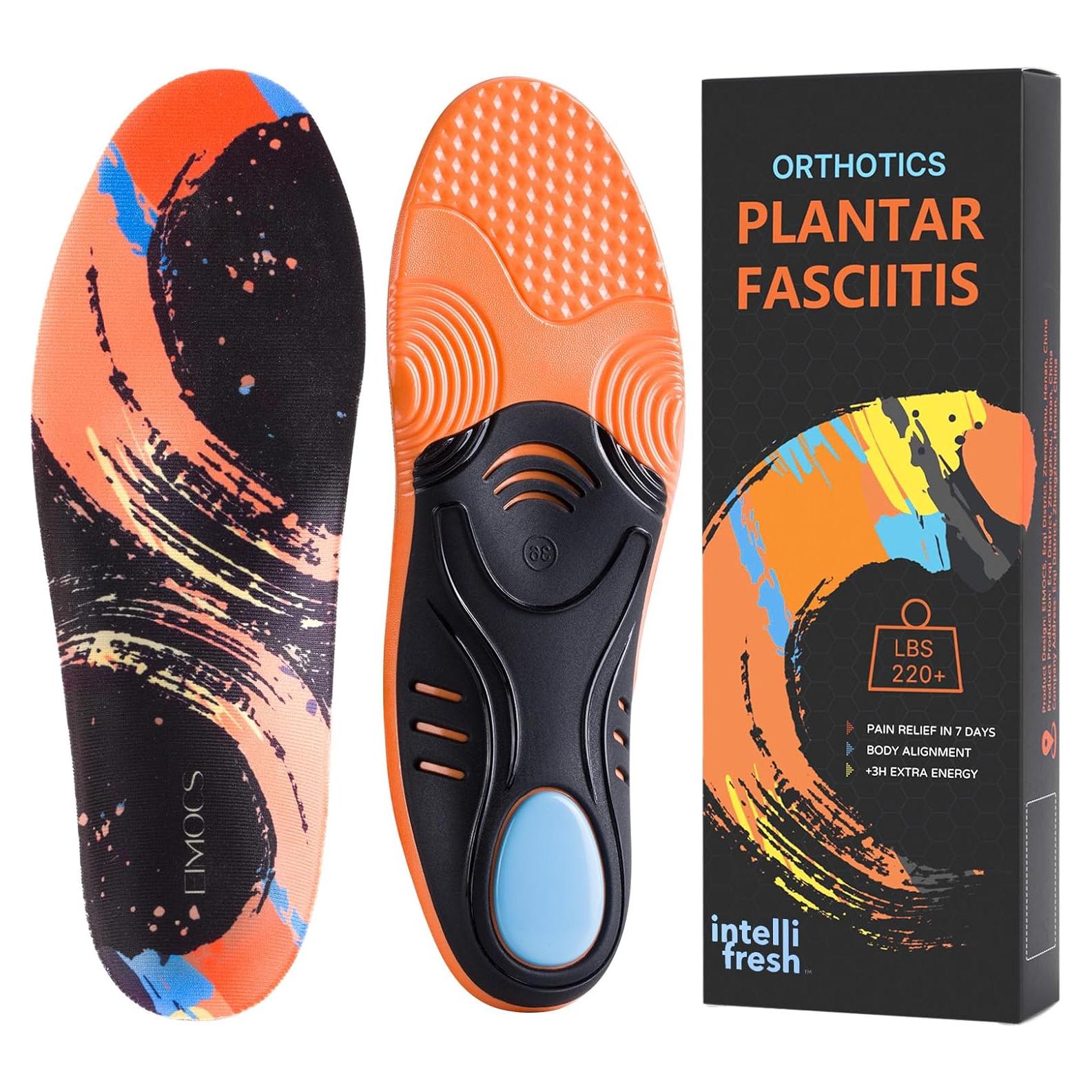 Plantillas ortopédicas EIMOCS para fascitis plantar, tamaño completo