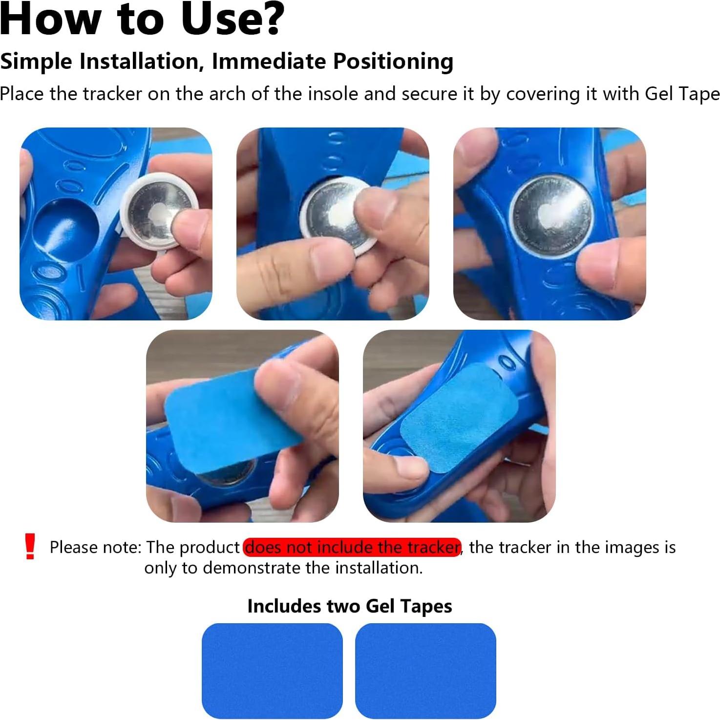 Plantillas Soporte Oculto para Airtag EDVBELA 195-210mm