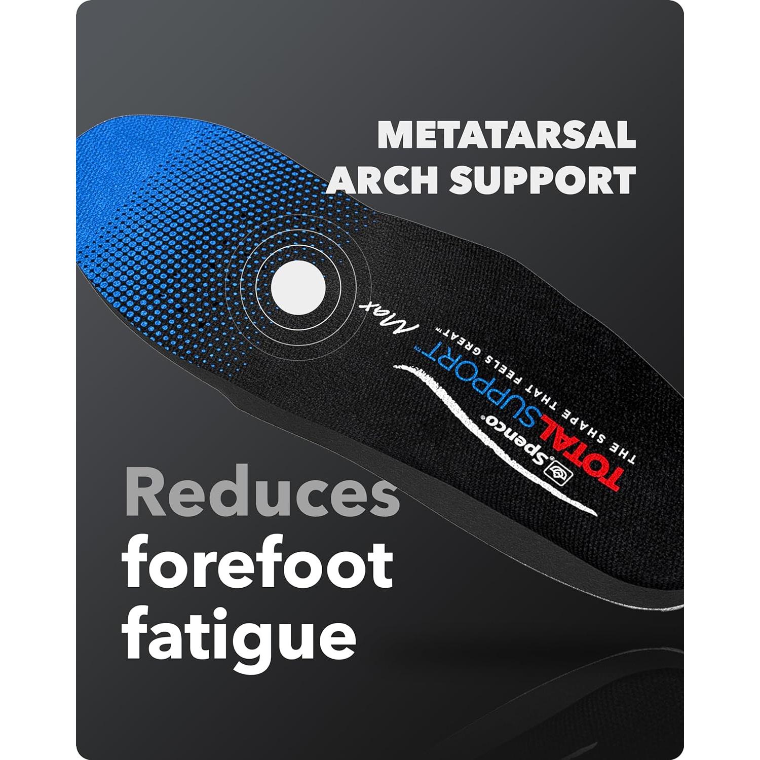 Plantillas ortopédicas Spenco Total Support Max - Soporte arco 7-8.5