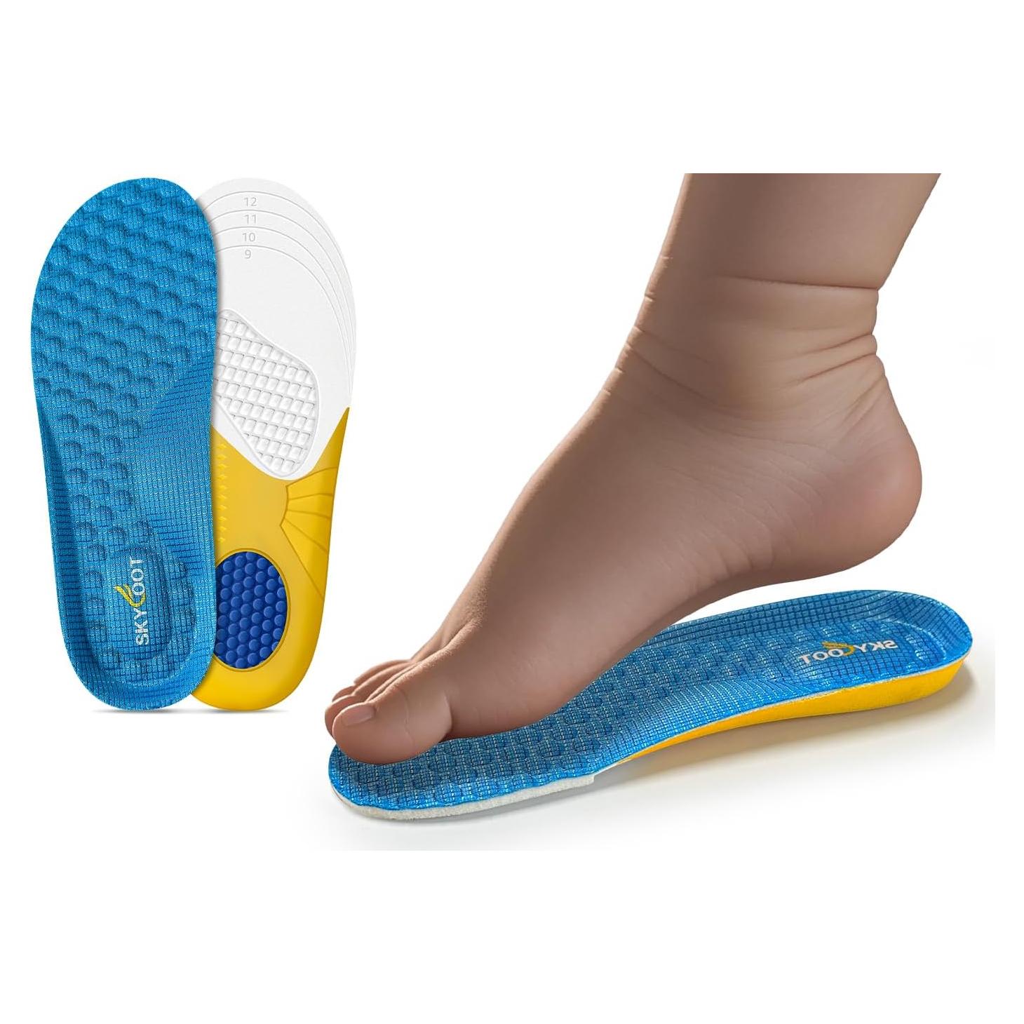 Plantillas Skyfoot para Niños 9-12.5, Transpirables y Ajustables