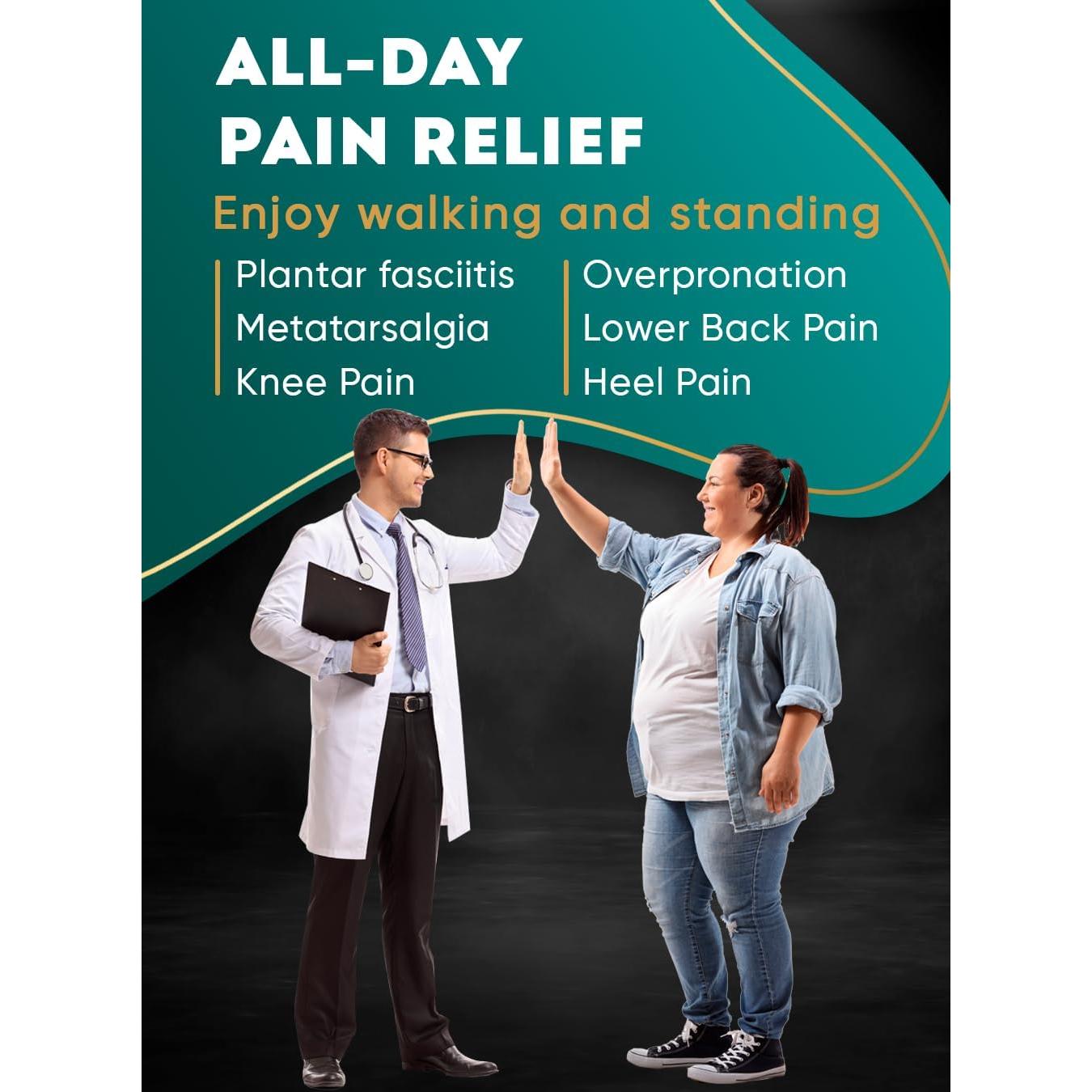 Plantillas ortopédicas CRUVHEAL para arco alto - XXL Turquesa