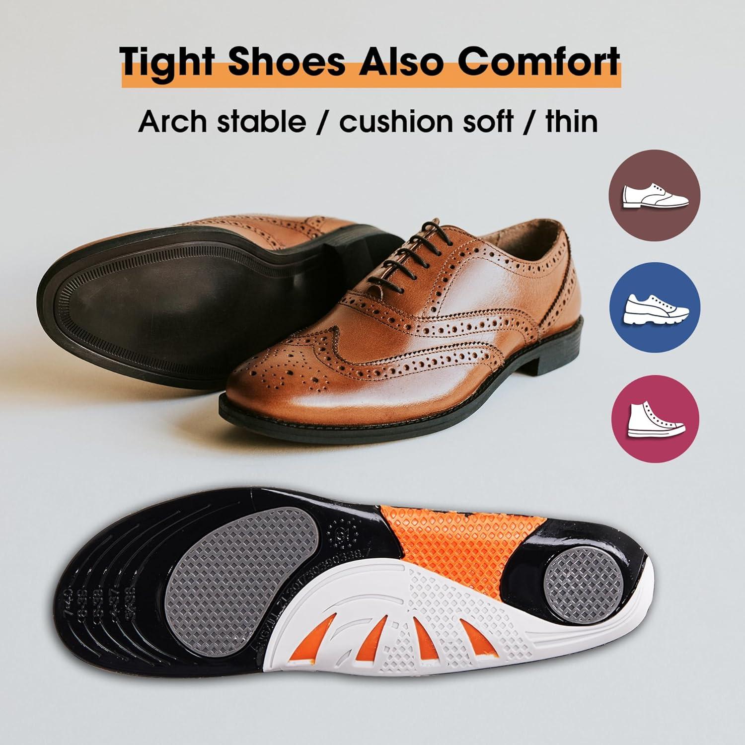 Plantillas de Gel Ultra Finas FOOTSECRET para Hombres 8-13