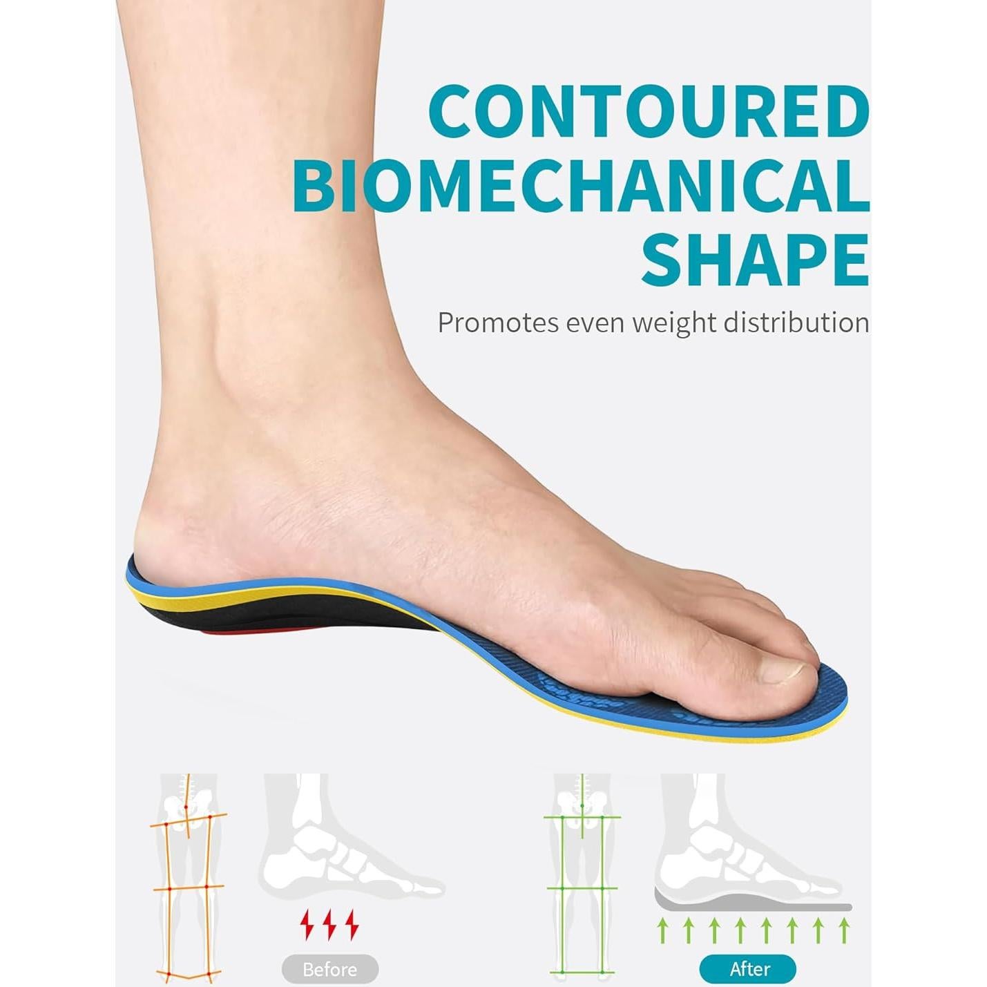 Plantillas ortopédicas WalkHero Heavy Duty para fascitis plantar